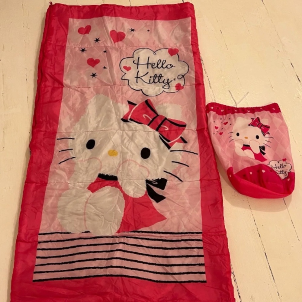 Hello Kitty Sleeping Bag and Stuff Sack